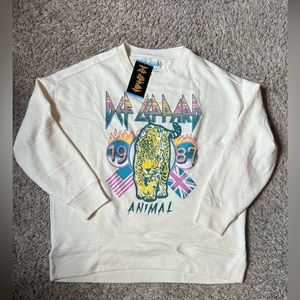 NWT Def Leppard crewneck